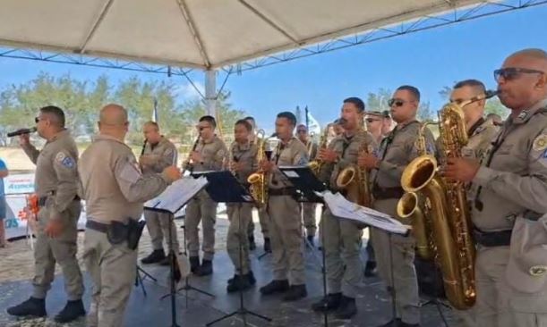 Acordes à Beira-Mar: A Banda da Brigada Militar Brilha no Craques da Areia